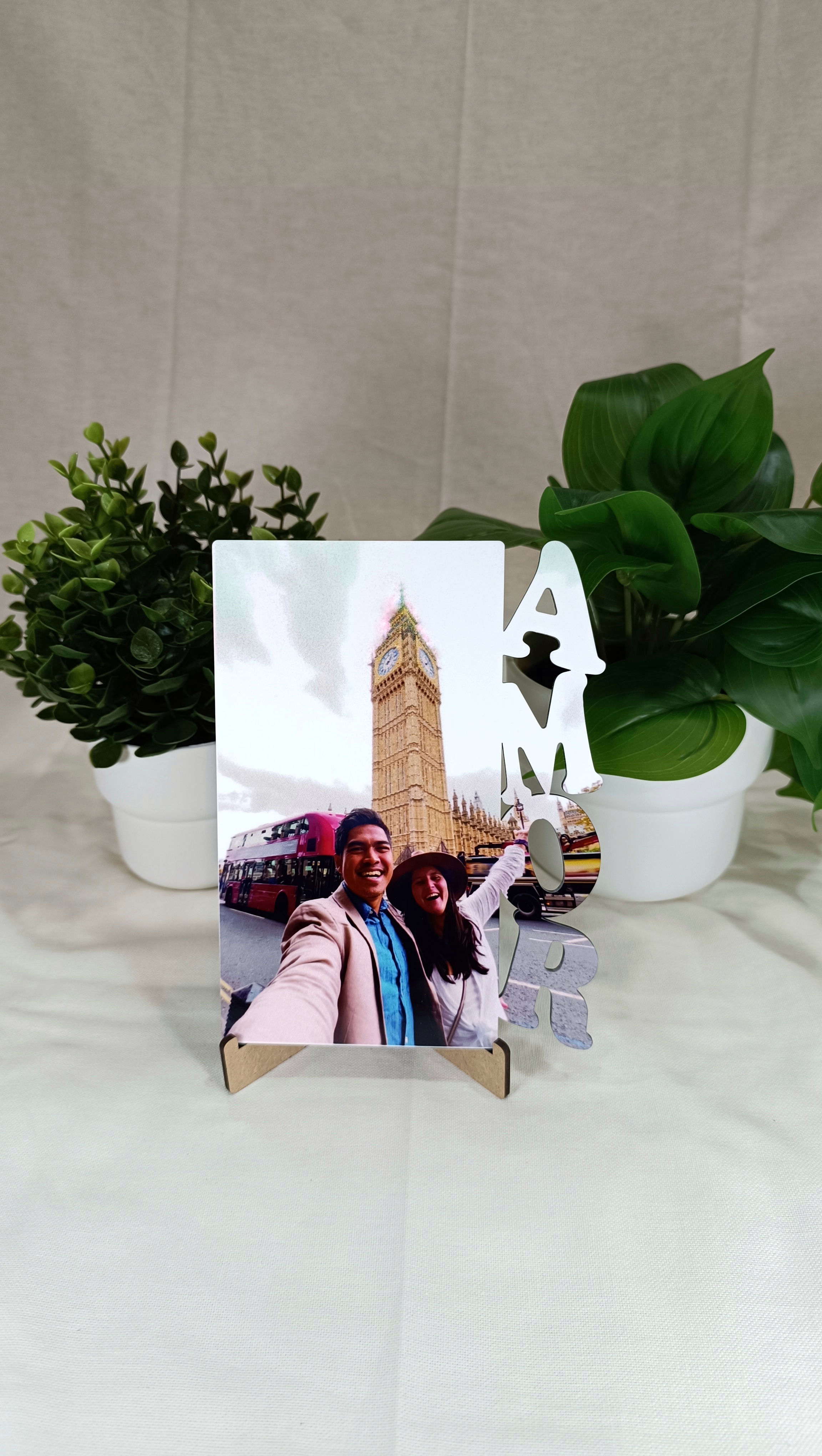 Foto Panel de Madera Personalizado con la palabra amor