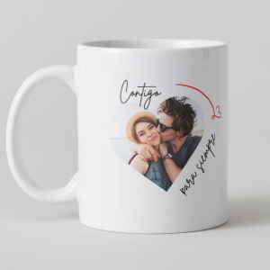 Taza Personalizada Contigo para siempre