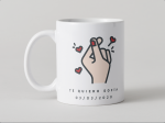 Taza Personalizada Corazón de Mano