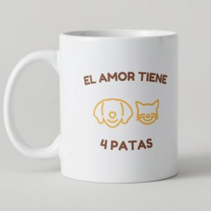Taza Personalizada "El Amor tiene 4 patas"