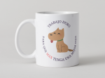 Taza Personalizada Trabajo Duro Perro