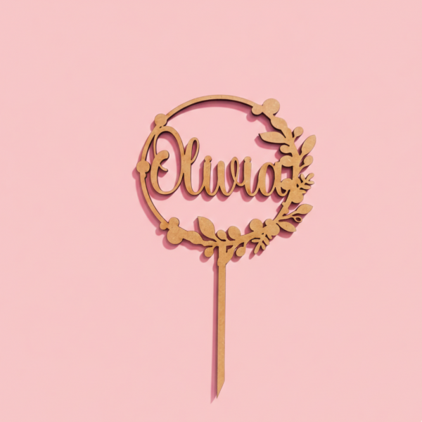 Cake topper floral