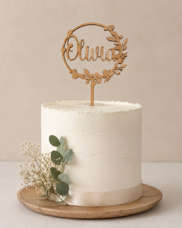 Cake topper floral
