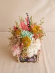 Centro floral personalizado con foto