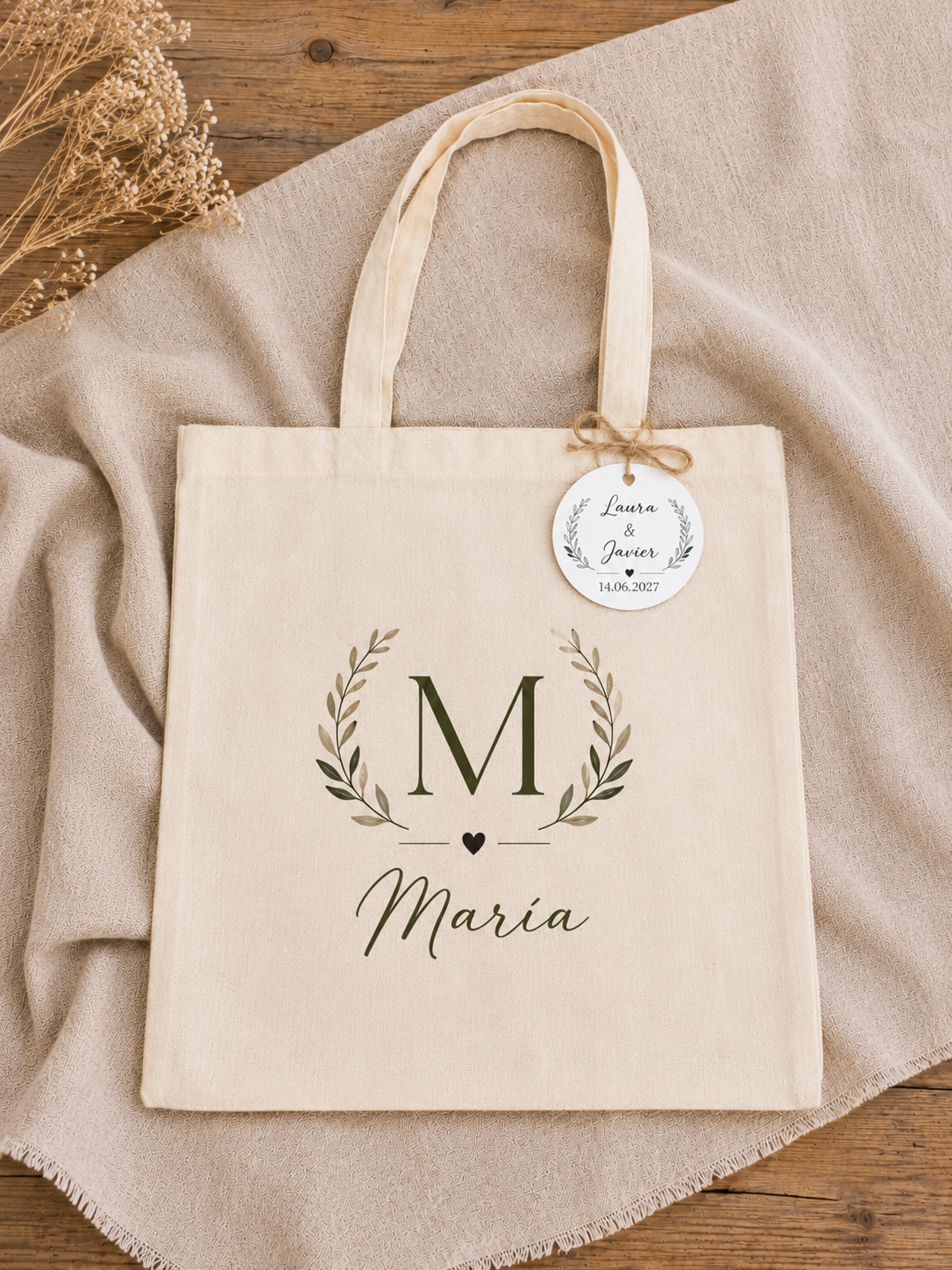 Bolsa personalizada para invitados